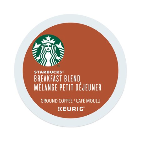 Starbucks Breakfast Blend Coffee K-Cups, PK96 PK 12433992